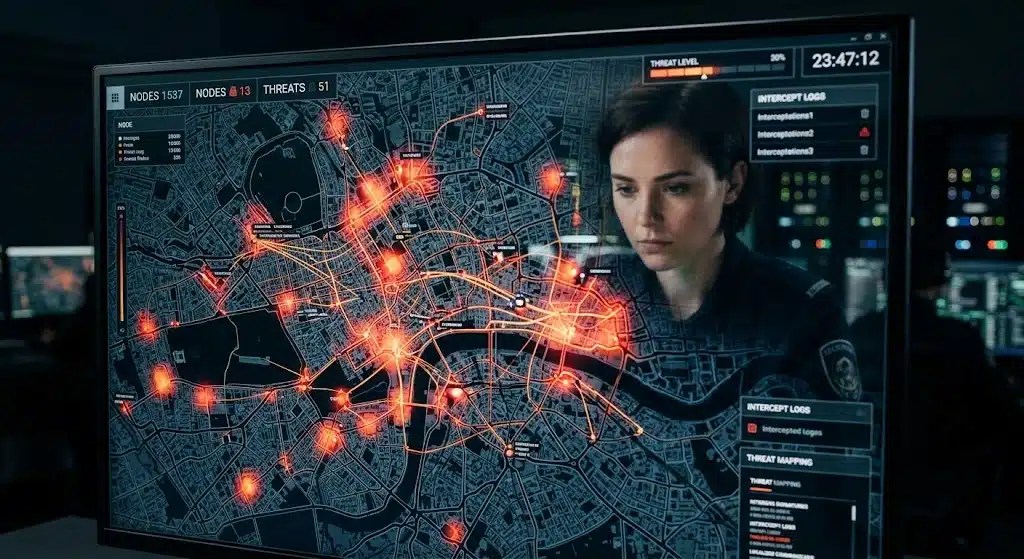 Inteligencia SIGINT (Signals Intelligence): Qué es, tipos y aplicaciones en seguridad 9 nodos-criminalisticos