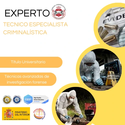 CURSO EXPERTO TÉCNICO ESPECIALISTA CRIMINALÍSTICA