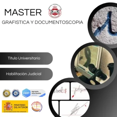 MÁSTER GRAFÍSTICA Y DOCUMENTOSCOPIA CRIMINOLOGIA MÁSTER GRAFÍSTICA Y DOCUMENTOSCOPIA CRIMINOLOGIA