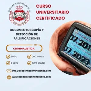 Curso Universitario Documentoscopia Y Detección De Falsificaciones