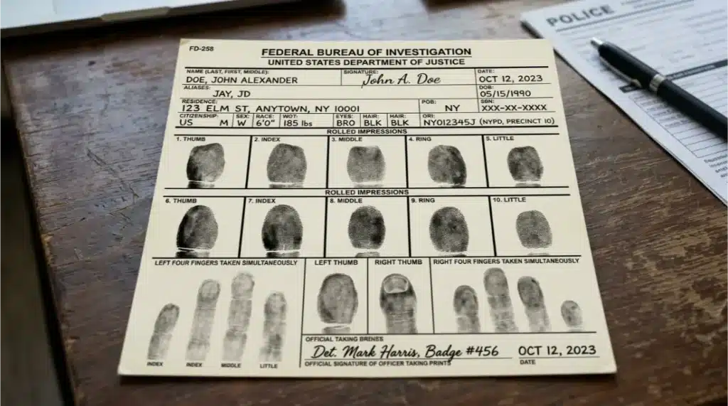 Estudiar criminología online: opciones reales, requisitos y salidas 3 ficha_de_huellas_policiales