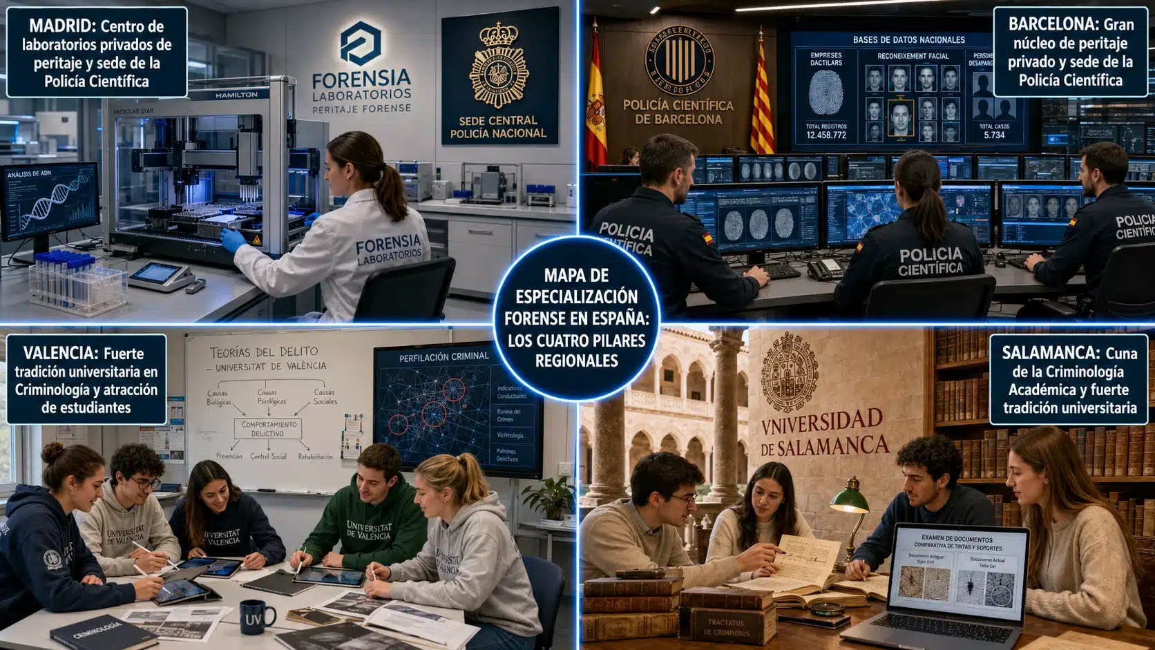Criminalística en España: La guía definitiva sobre la ciencia forense y cómo formarte 6 forense-laboratorio