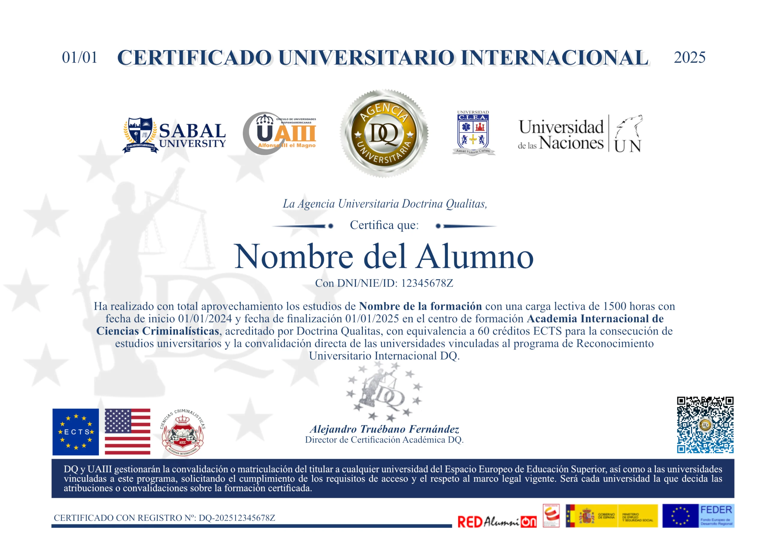 Certificado Universitario Internacional