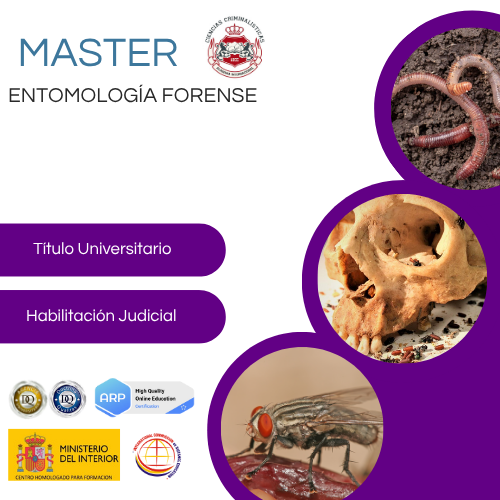 Portada Máster Entomología Forense