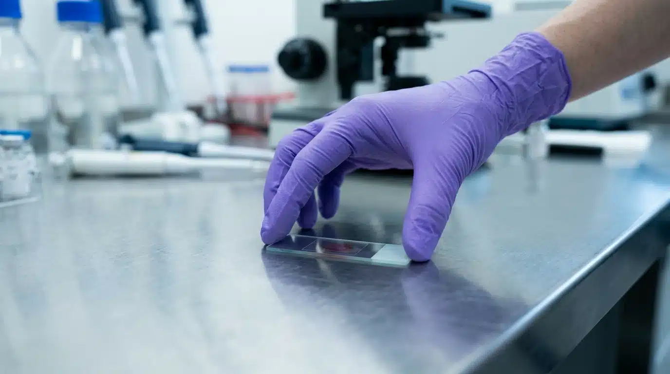 ¿Cómo identifica la toxicología forense a un cuerpo envenenado? 2 mano moviendo evidencia cientifica