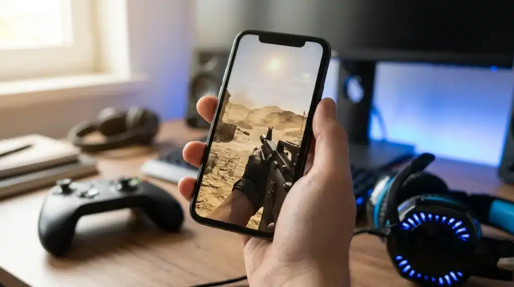 4 métodos de terroristas yihadistas para captar adeptos en redes sociales 3 telefono movil con video de juego belico