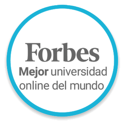 Distintivo de Forbes mostrado por TECH